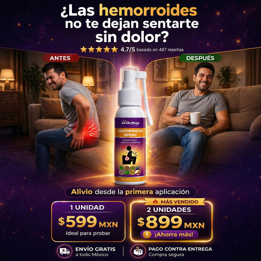 Alivio para hemorroides en spray|South Moon™