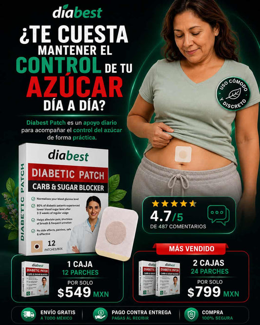 Apoyo Diario para el Control del Azúcar|Diabest Patch™