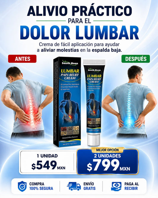 Crema para Dolor Lumbar y Espalda Baja | South Moon™