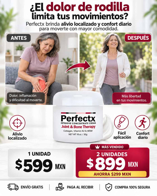 Perfectx®|Crema para el Alivio y Cuidado de Rodillas