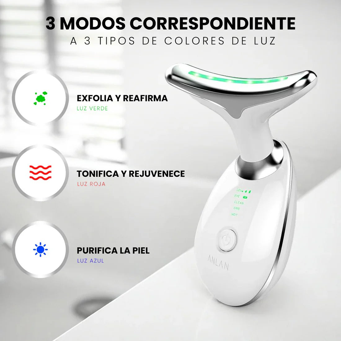 Masajeador Facial Led